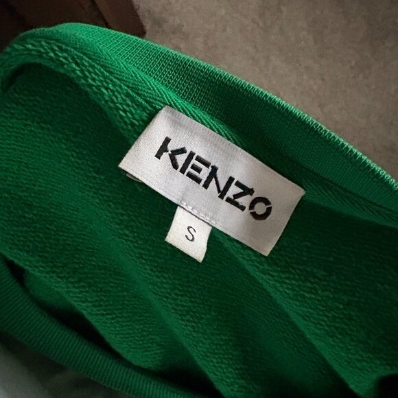 KENZO Mens Green Crewneck Sweatshirt Long Sleeve Size Small - Picture 3 of 5